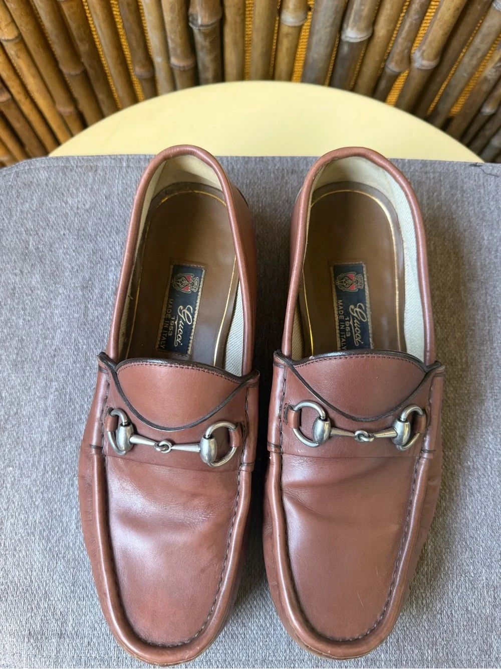GUCCI men’s leather loafers
